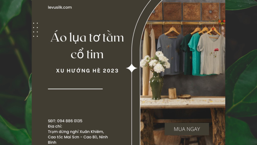 Lụa Tơ Tằm Cùng Bộ Sưu Tập 4 Màu áo Cổ Tim