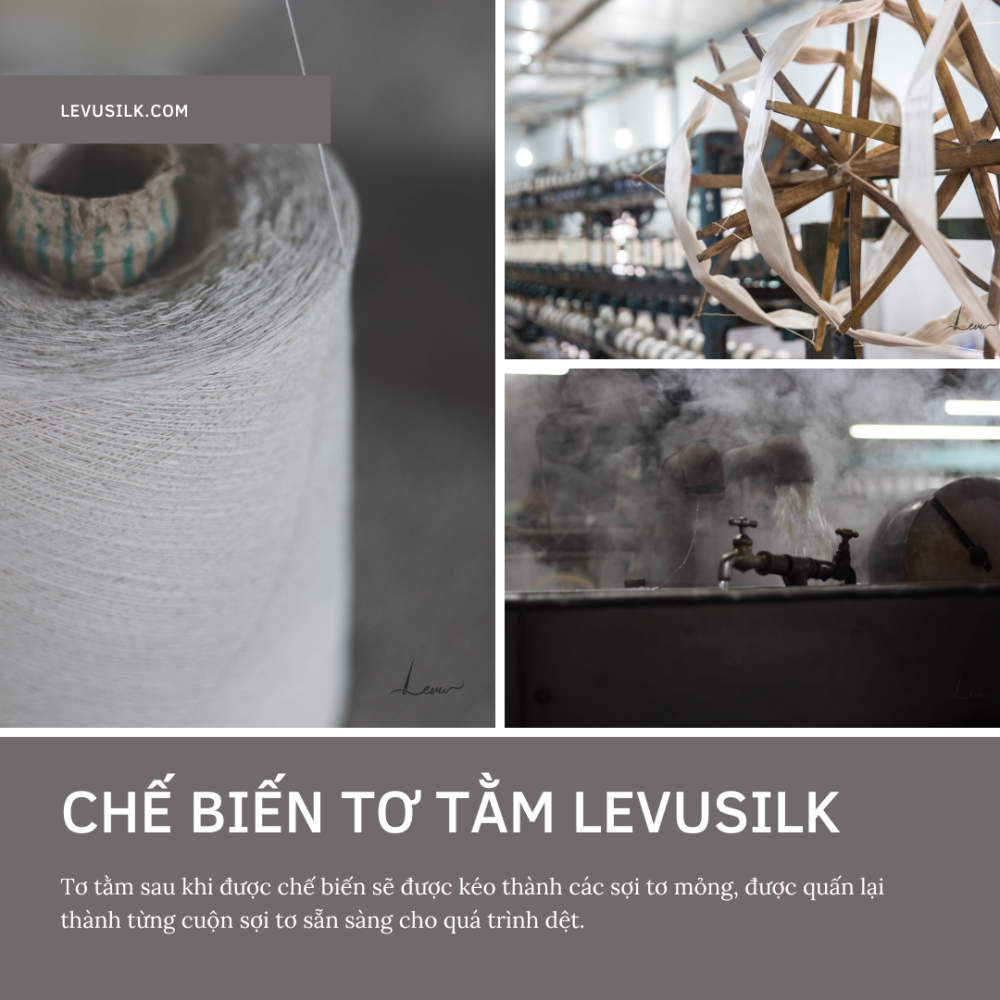 Vải Sợi Tơ Tằm Levusilk Công đoạn Chế Biến Tơ